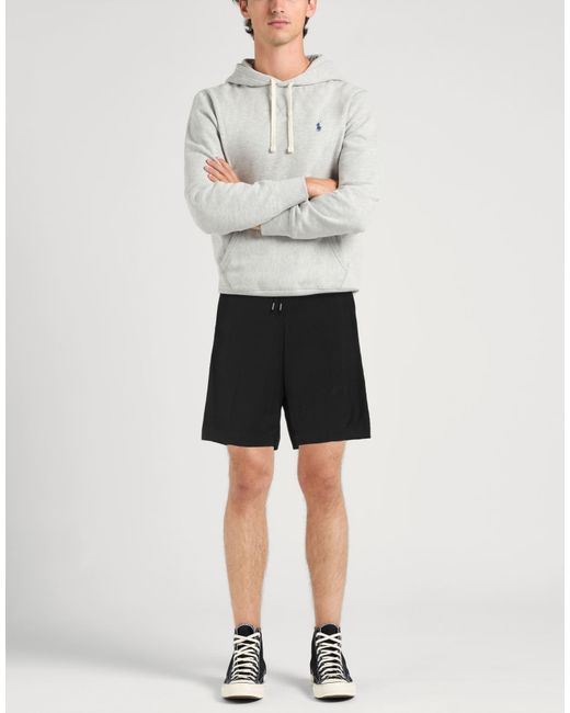 OAMC Black Cool Wool Drawstring Shorts for men
