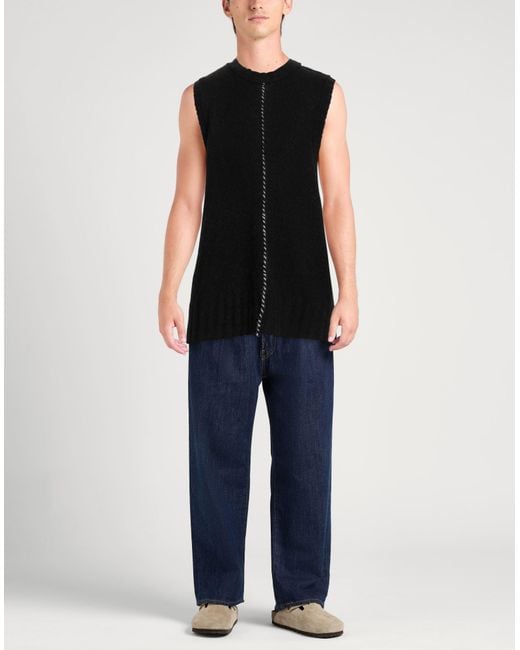 Isabel Benenato Black Sweater Wool, Mohair Wool, Polyamide for men