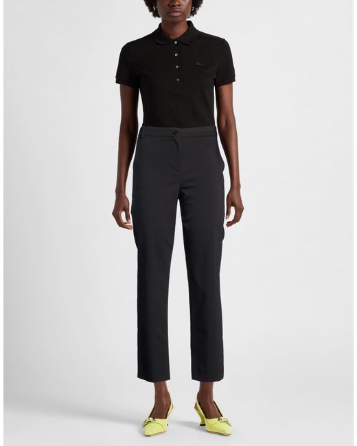 Marella Black Pants Cotton, Polyamide, Elastane