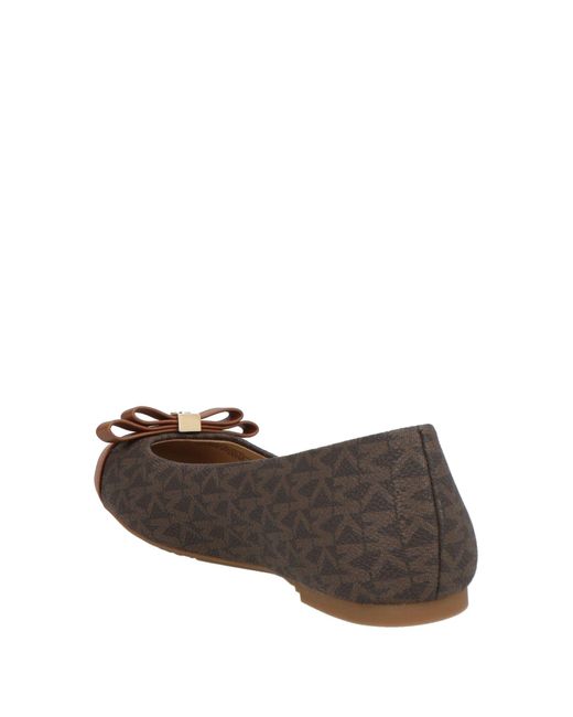 MICHAEL Michael Kors Brown Ballet Flats Pvc