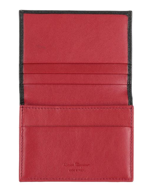 Ferragamo Black Wallet Calfskin for men