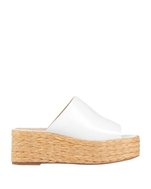Paloma Barceló White Espadrilles Leather