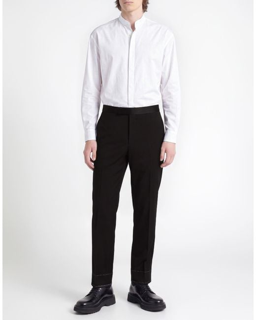 Dunhill Black Pants Wool for men