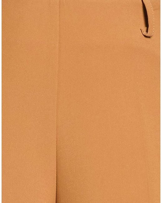 Cristinaeffe Natural Camel Pants Polyester, Elastane