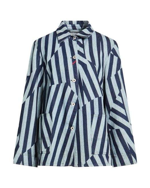 KENZO Blue Denim Outerwear Cotton