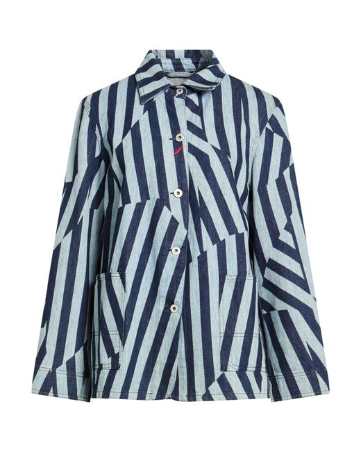 KENZO Blue Denim Outerwear Cotton