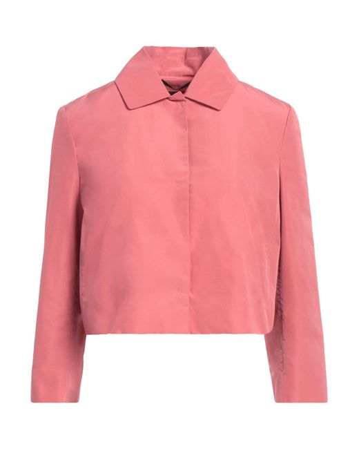 Weekend by Maxmara Pink Pastel Jacket Polyester, Cotton