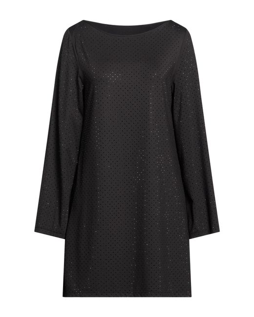 Fisico Black Mini Dress Polyamide, Elastane