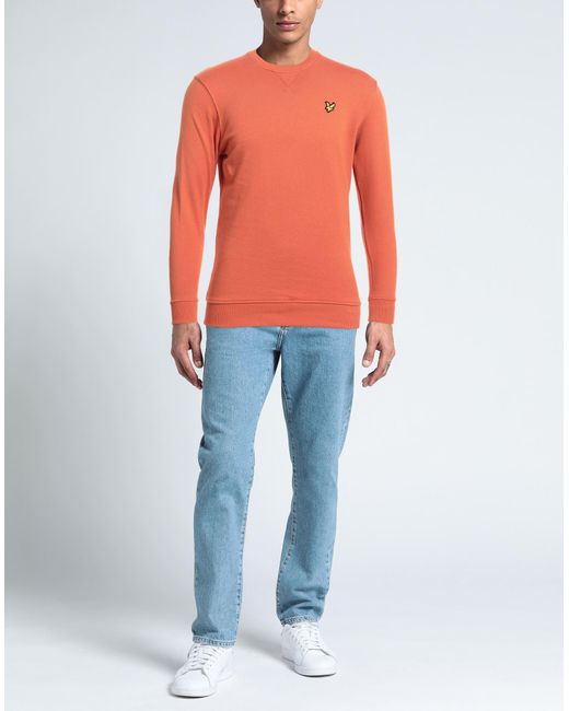 Lyle & Scott Orange Sweatshirt for men