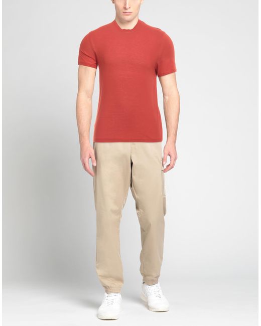 KIRED Red Brick T-Shirt Cotton for men