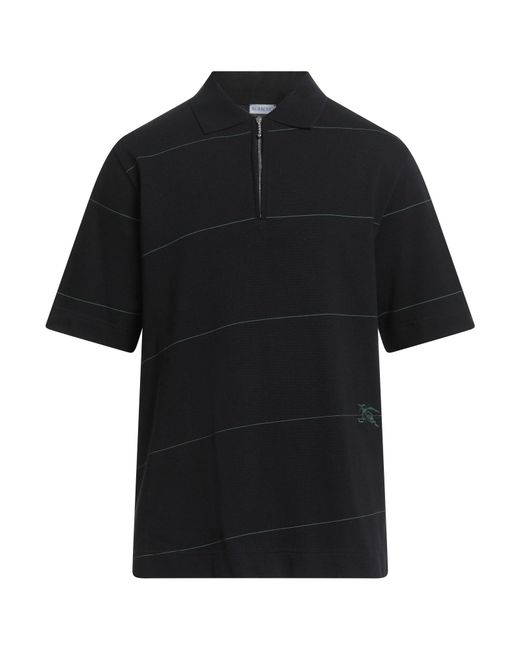 Polo Burberry de hombre de color Black