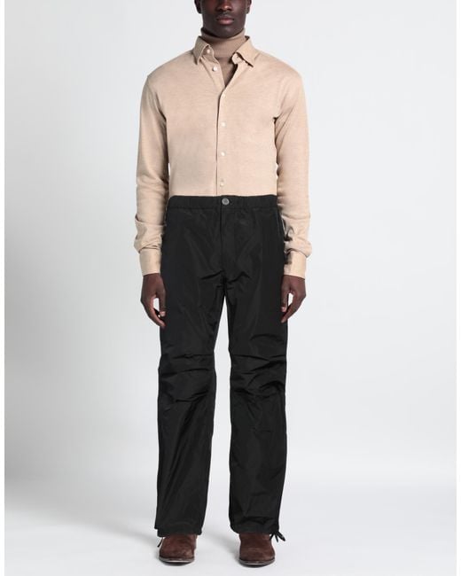 Ferragamo Black Pants Polyester for men
