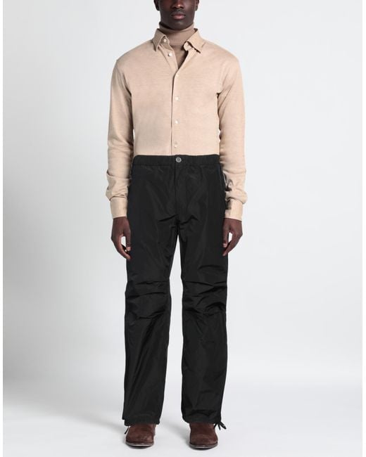 Ferragamo Black Pants Polyester for men