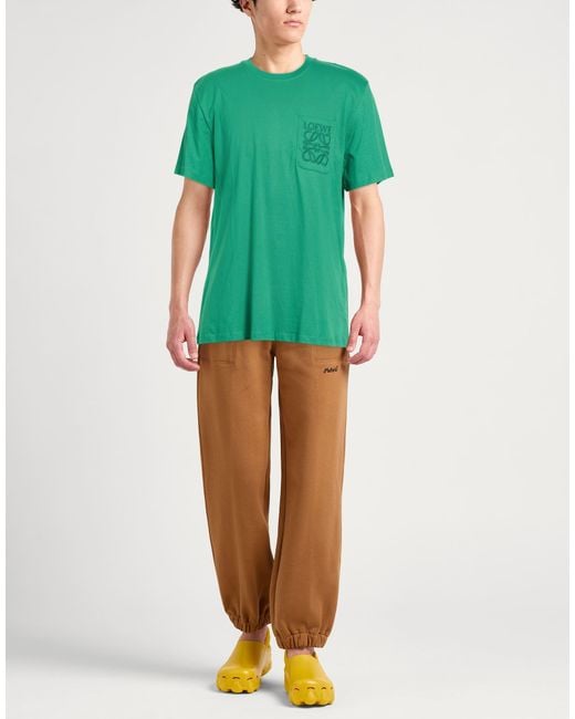 Loewe Green T-Shirt Cotton for men