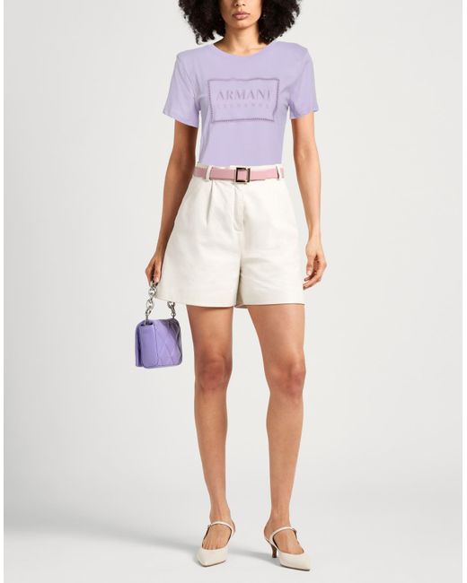 ARMANI EXCHANGE Purple T-shirt
