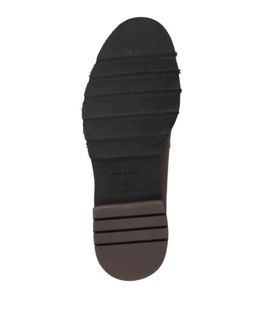 MARC EDELSON Brown Dark Lace-Up Shoes Leather for men
