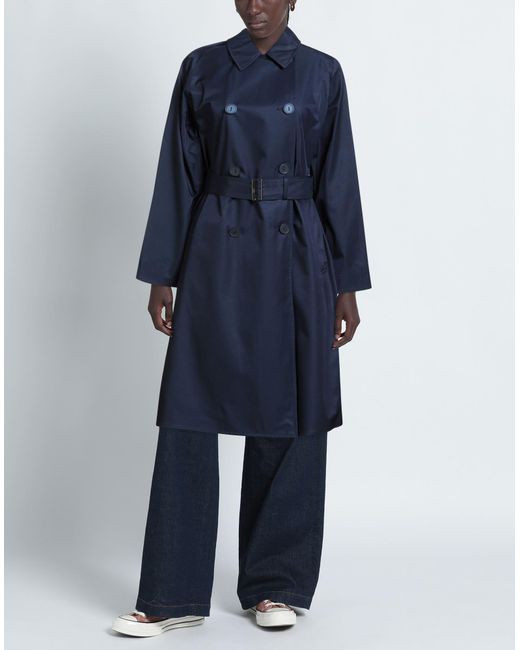 DUNO Blue Overcoats & Trench Coats