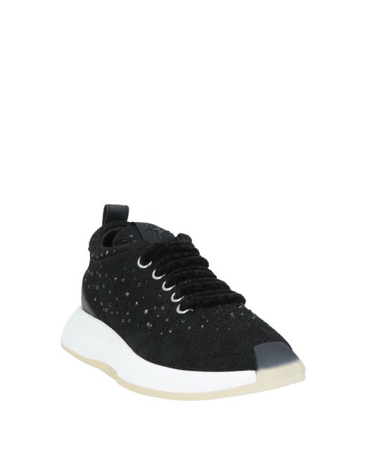 Giuseppe Zanotti Black Sneakers Textile Fibers