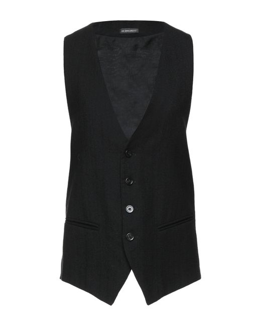 Ann Demeulemeester Black Tailored Vest Virgin Wool