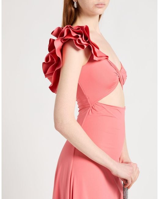 Maygel Coronel Pink Maxi Dress Polyamide, Elastane