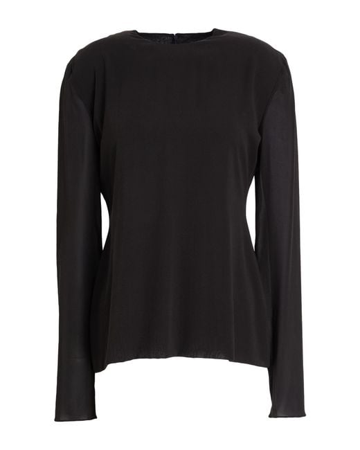 Alberta Ferretti Black Top Silk, Elastane