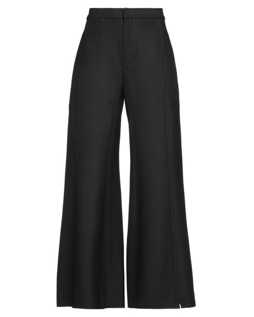 Niccolò Pasqualetti Black Pants Polyester, Virgin Wool, Lycra