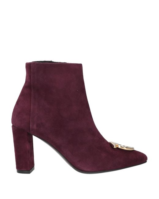 Albano Purple Ankle Boots