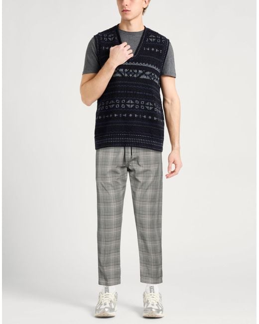 Dondup Gray Pants Cotton, Polyamide, Elastane for men