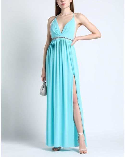 Anna Molinari Blue Maxi Dress