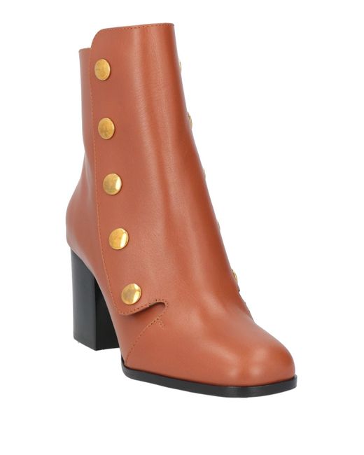 Mulberry Brown Ankle Boots