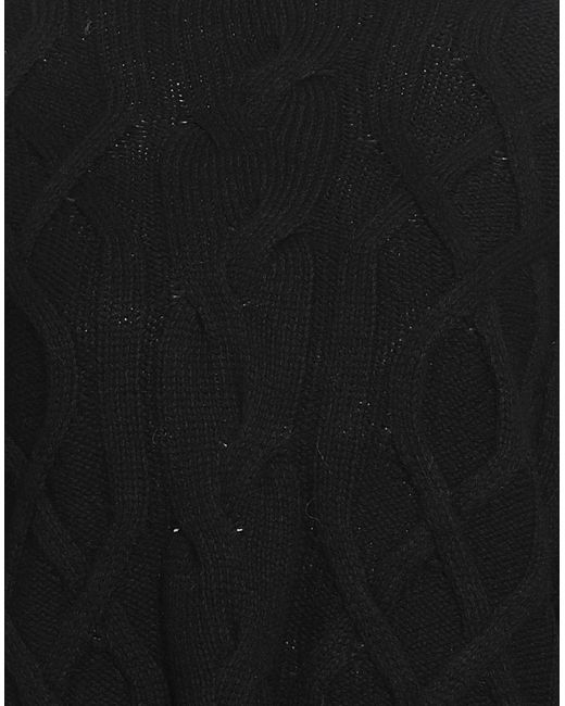 Alpha Studio Black Turtleneck Wool, Viscose, Polyamide, Cashmere