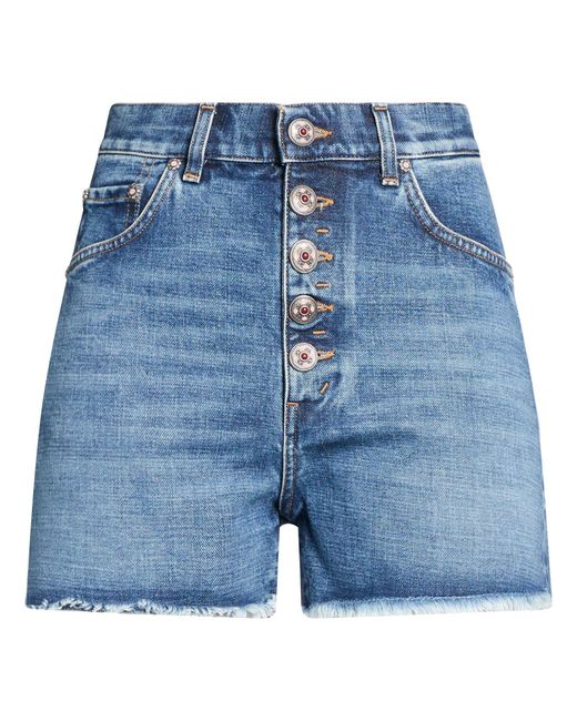 Dondup Blue Denim Shorts Cotton, Recycled Cotton