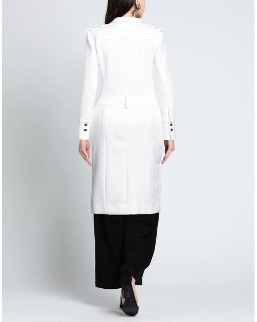BCBGMAXAZRIA White Overcoat & Trench Coat