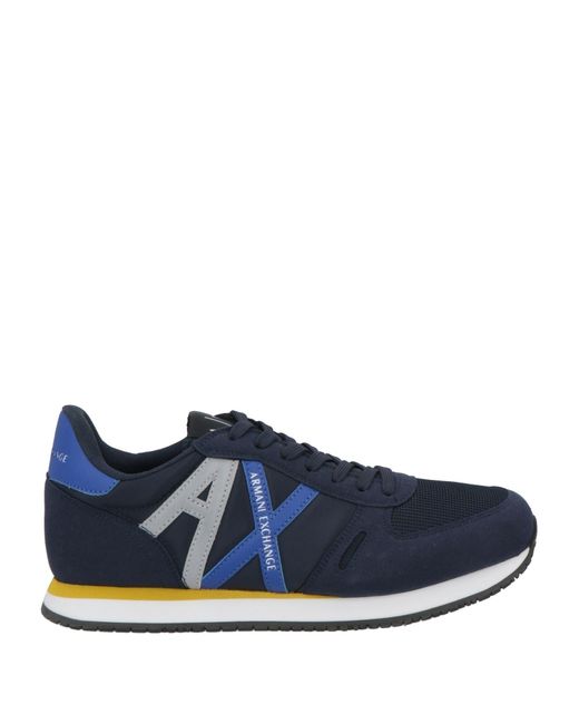 ARMANI EXCHANGE Blue Sneakers for men