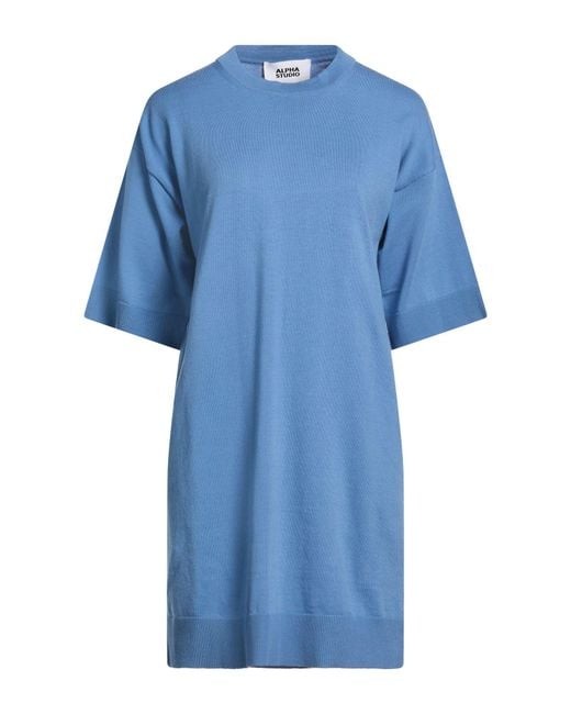 Robe Courte Alpha Studio en coloris Blue