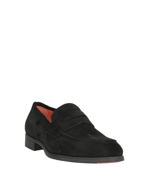Santoni Black Loafer for men