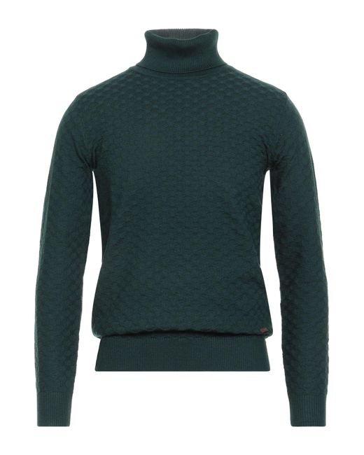 Gianni Lupo Green Turtleneck for men
