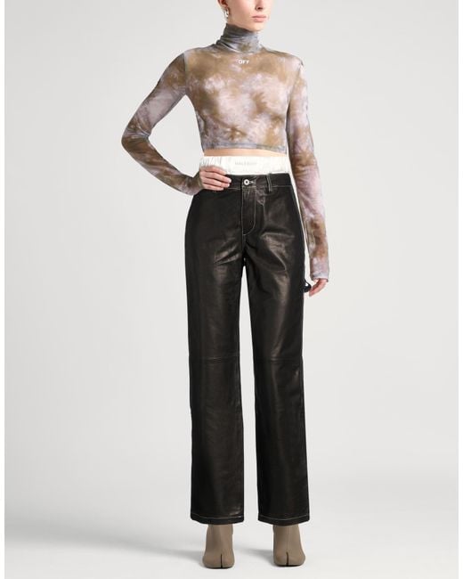 Halfboy Black Pants Ovine Leather