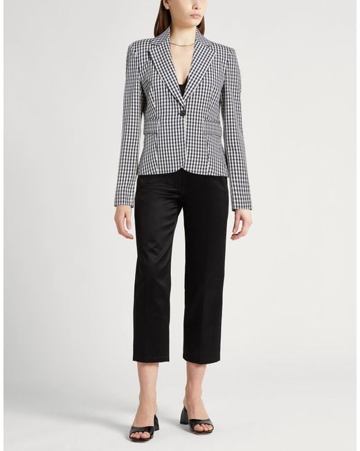 Liu Jo Gray Blazer Polyester, Viscose, Elastane