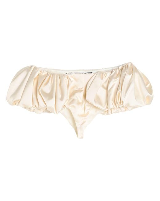 Jacquemus Natural Le Short Chouchou Satin Shorts