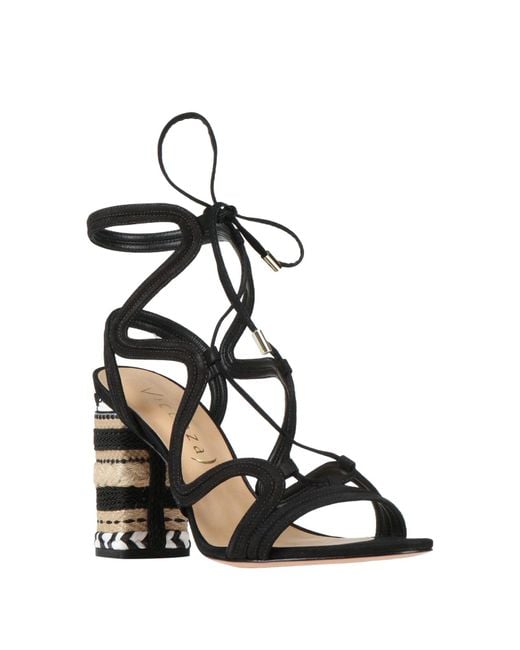 Vicenza Black Sandals Leather