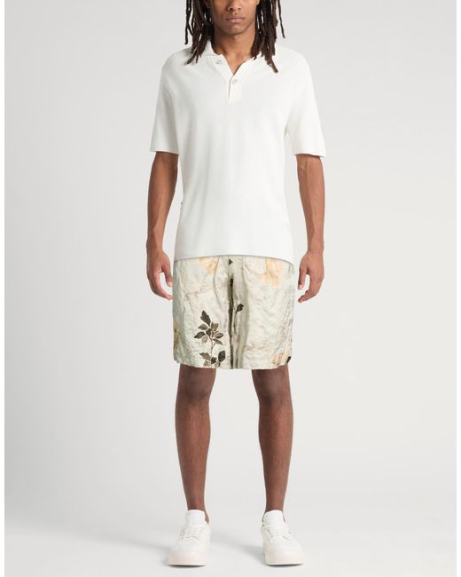 Etro Natural Shorts & Bermuda Shorts Viscose, Cotton, Metallic Fiber for men