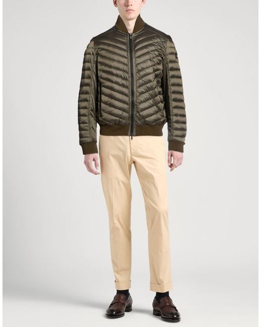 Paul & Shark Green Military Puffer Nylon for men