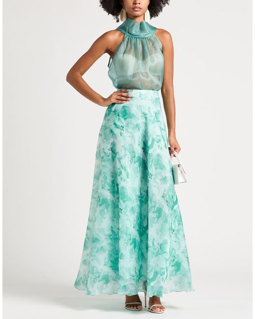 GIADA CURTI Blue Top Silk