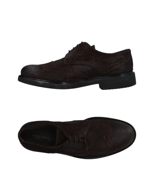 Daniele Alessandrini Black Lace-up Shoes for men