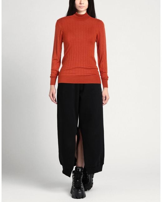 Tagliatore 0205 Red Turtleneck