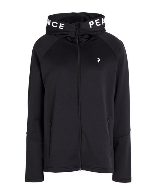 Peak Performance Black Sweatshirt Polyester, Elastane