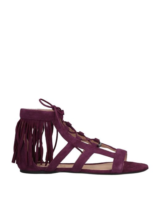 Longchamp Purple Sandale