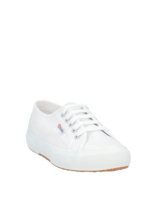Superga White Sneakers Textile Fibers