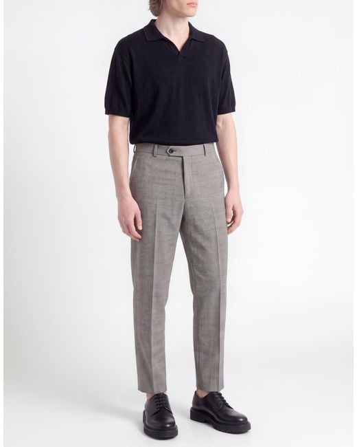 Circolo 1901 Gray Pants Cotton, Elastane for men